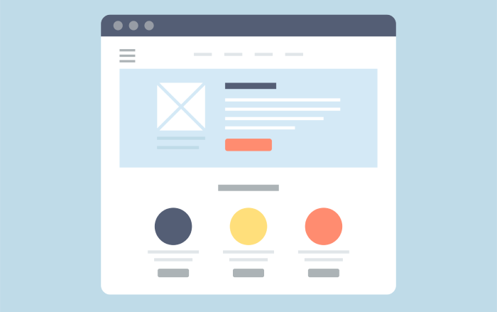 landing page